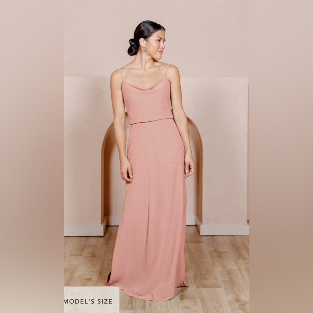 Revelry Skye Chiffon dress, color: blushing bride, size: 4
